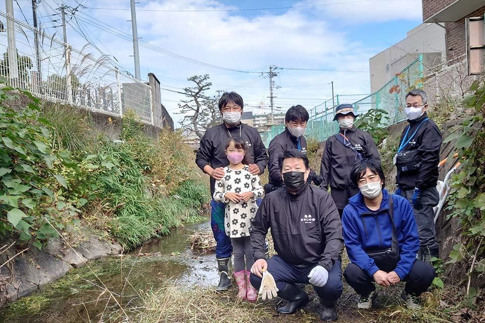 幼虫の放流